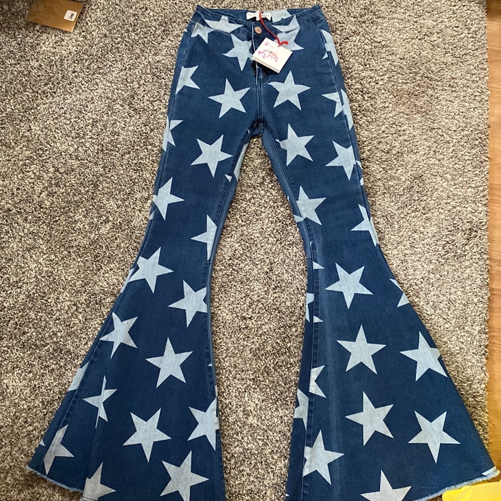 NWT star bell bottoms